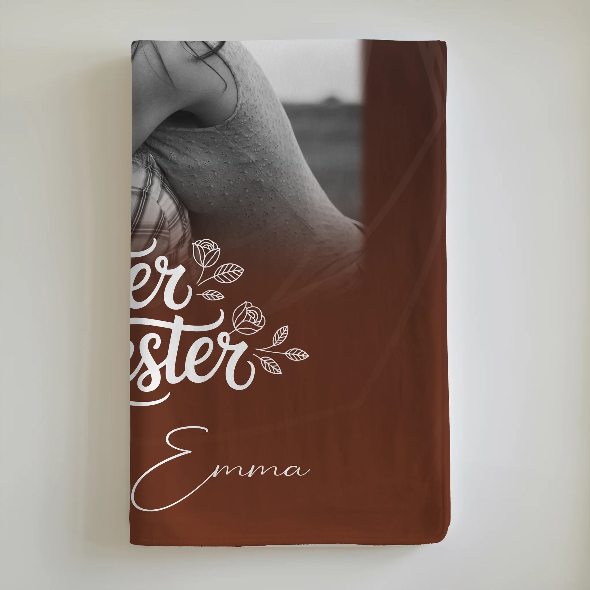 Decke Mit Namen 4 Fotos und 1 Kleines Herz Foto Danke Mama für alles personalisiertes Geschenk 6