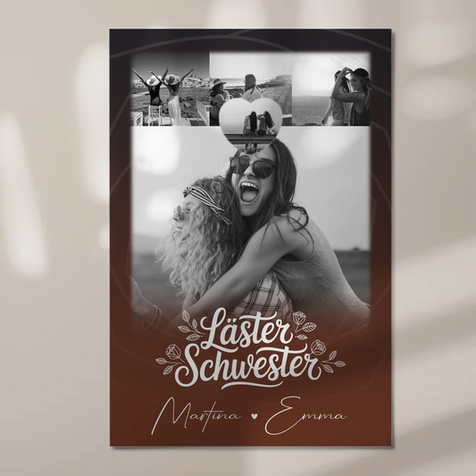 Freundinnen Bild Personalisiert mit 4 Fotos und 1 Kleines Herz Foto Danke Mama für alles 1