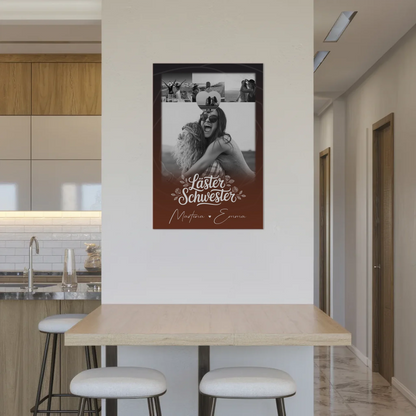 Freundinnen Bild Personalisiert mit 4 Fotos und 1 Kleines Herz Foto Danke Mama für alles