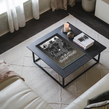 Personalisierte Geschenk beste Freundin mit 4 Fotos und Karte individuell gestaltet