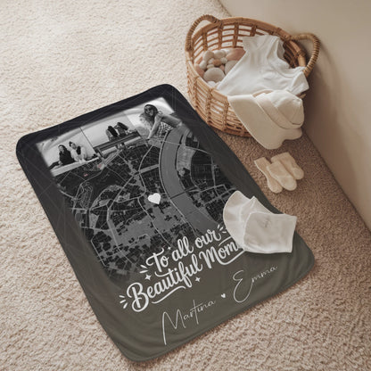 Decke beste Freundin mit 4 Fotos und Karte personalisiertes Geschenk 2
