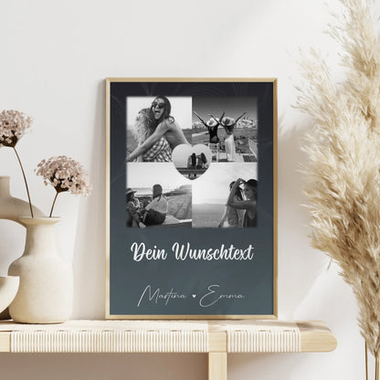 Busenfreundin Freundinnen Bild Personalisiert 4 Fotos Herz Text