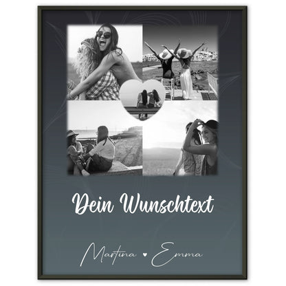 Busenfreundin Freundinnen Bild Personalisiert 4 Fotos Herz Text