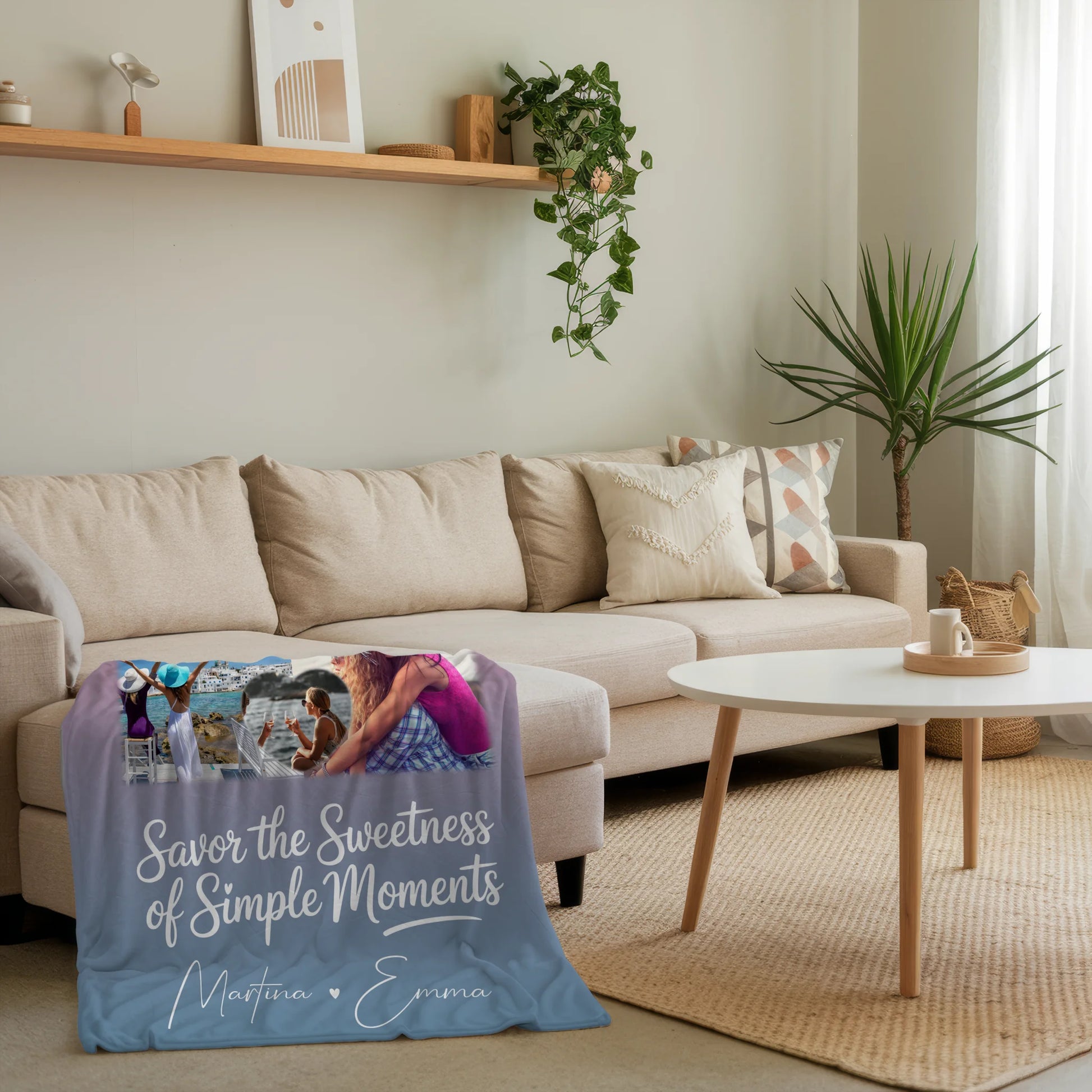 Personalisierte Kuscheldecke Mit Namen 8 Fotos und 1 Herz Foto Perfektes Geschenk 4