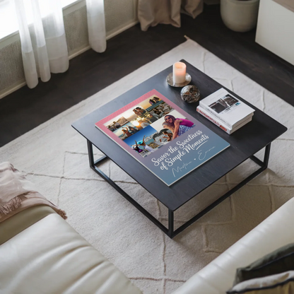 Personalisierte Fotogeschenk beste Freundin mit 8 Fotos und 1 Herz Foto individuell gestaltet