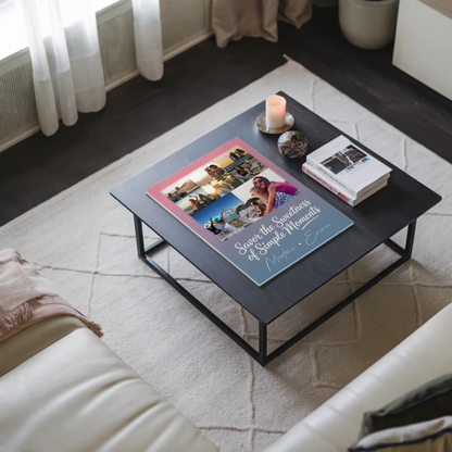 Personalisierte Fotogeschenk beste Freundin mit 8 Fotos und 1 Herz Foto individuell gestaltet