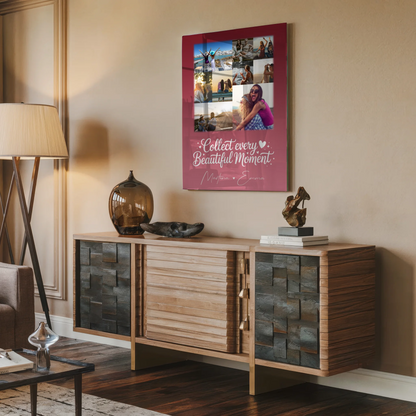 Personalisierte Beste Freundin Geschenk mit 9 Fotos – Individuelles Poster Leinwand Tasse