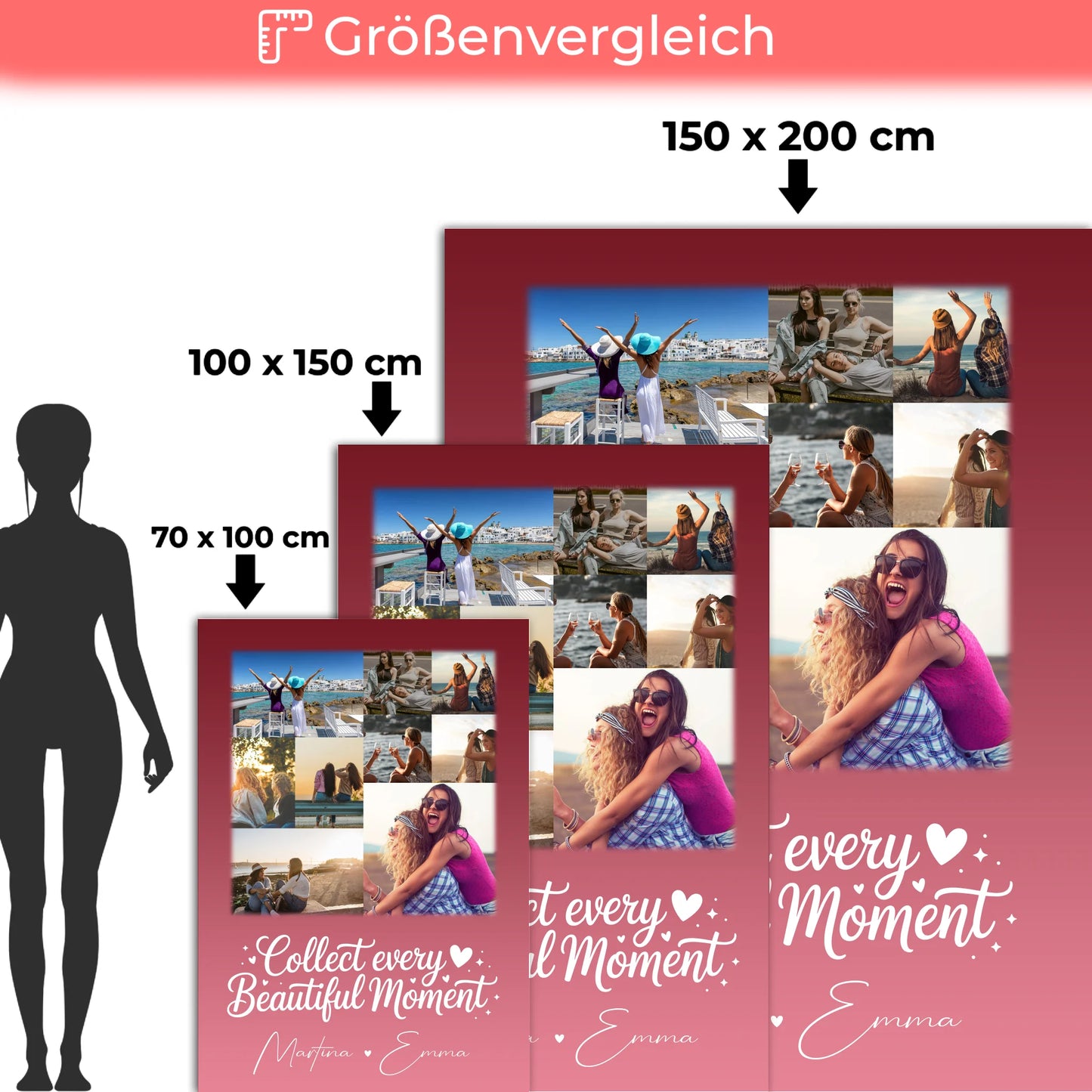 Personalisierte Decke mit Foto beste Freundin 9 Fotos Geschenk für beste Freundin 5