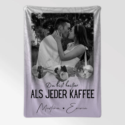 Decke Mit Namen 1 Foto und 3 Kleine Herz Fotos Du Bist Heißer Als Jeder Kaffee 7
