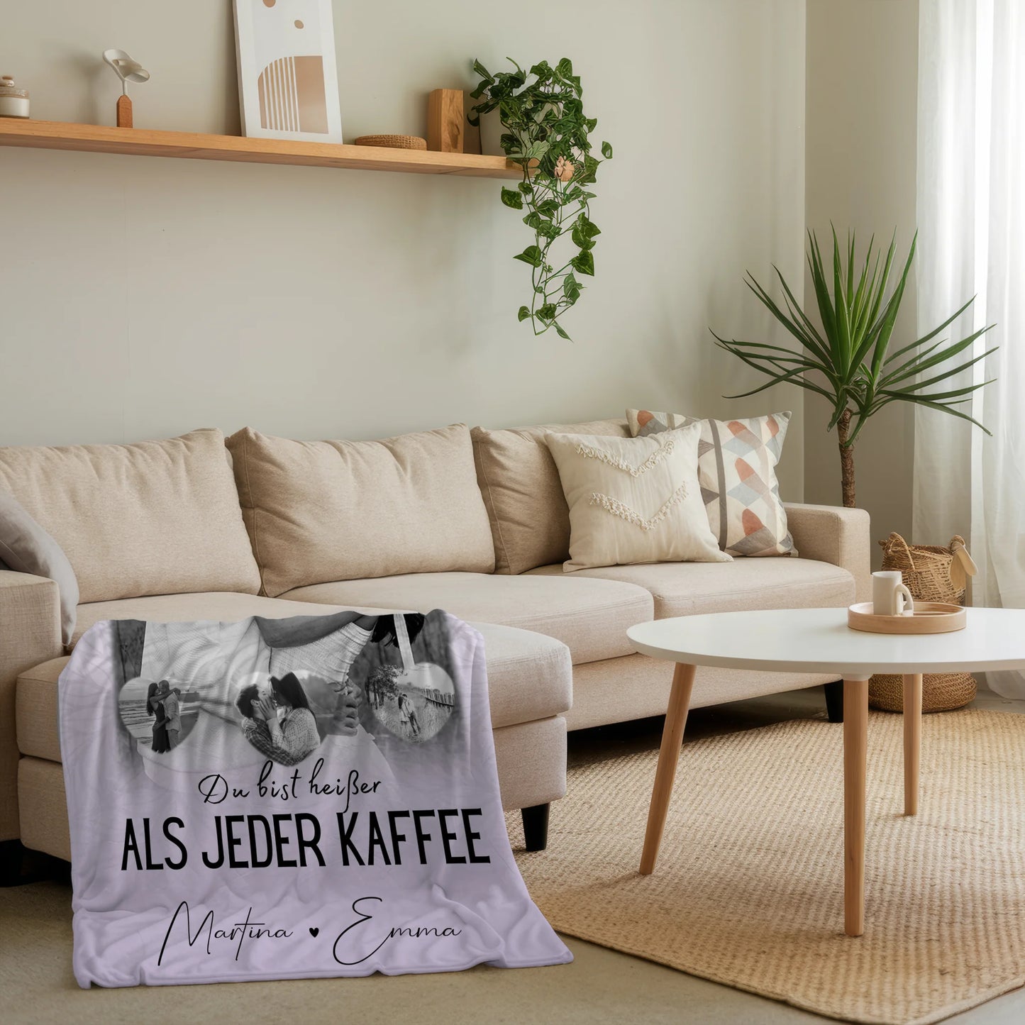 Decke Mit Namen 1 Foto und 3 Kleine Herz Fotos Du Bist Heißer Als Jeder Kaffee 4