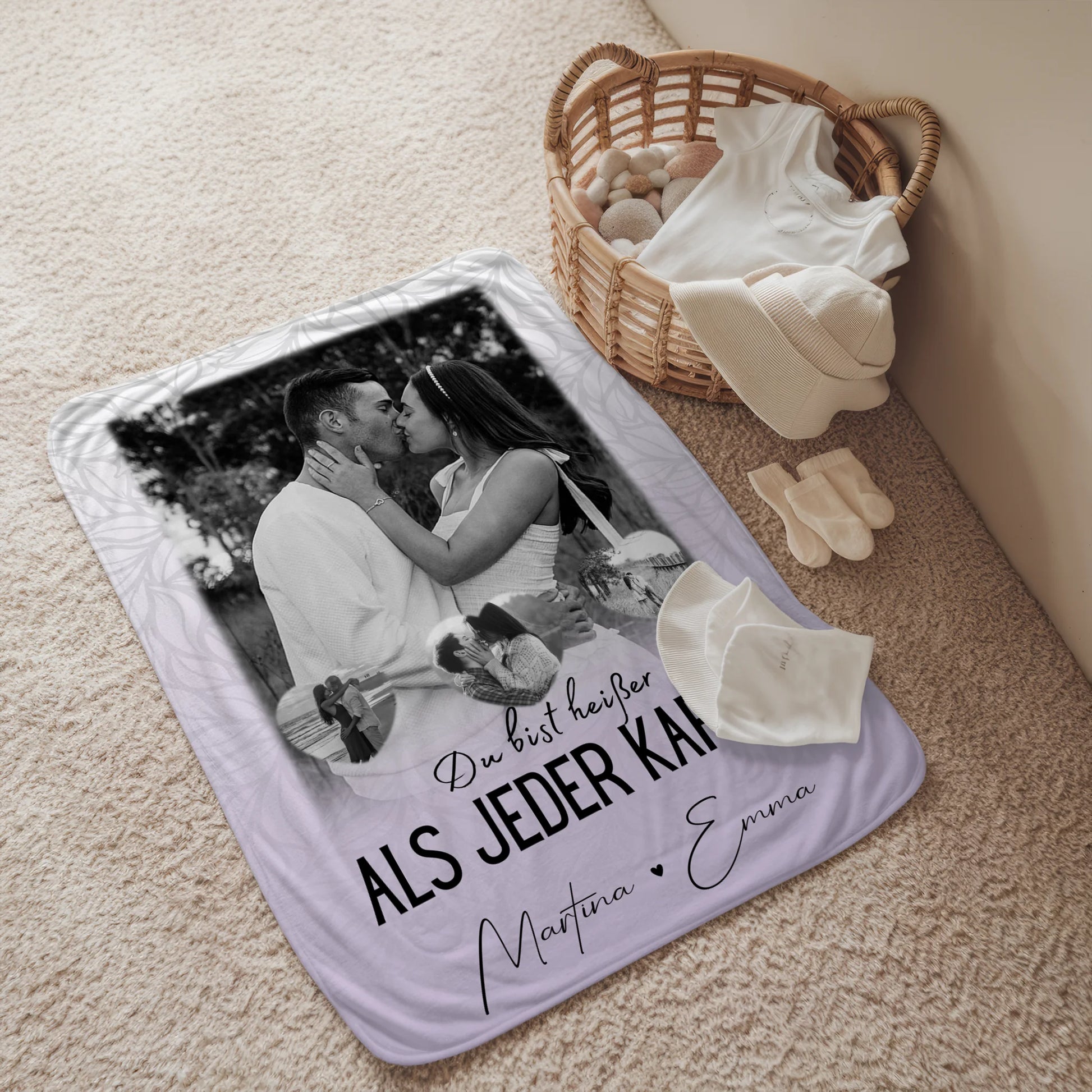 Decke Mit Namen 1 Foto und 3 Kleine Herz Fotos Du Bist Heißer Als Jeder Kaffee 2