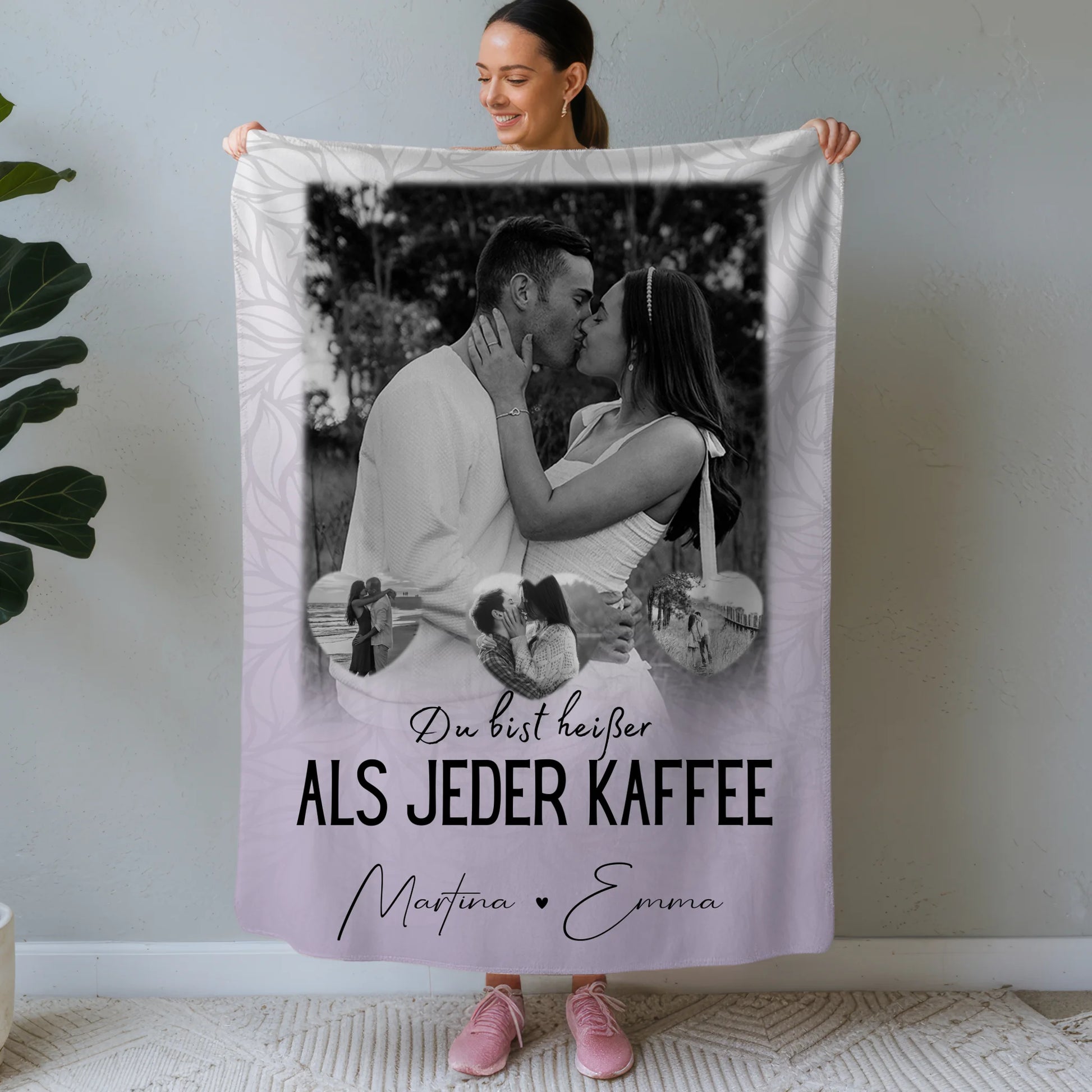 Decke Mit Namen 1 Foto und 3 Kleine Herz Fotos Du Bist Heißer Als Jeder Kaffee 1