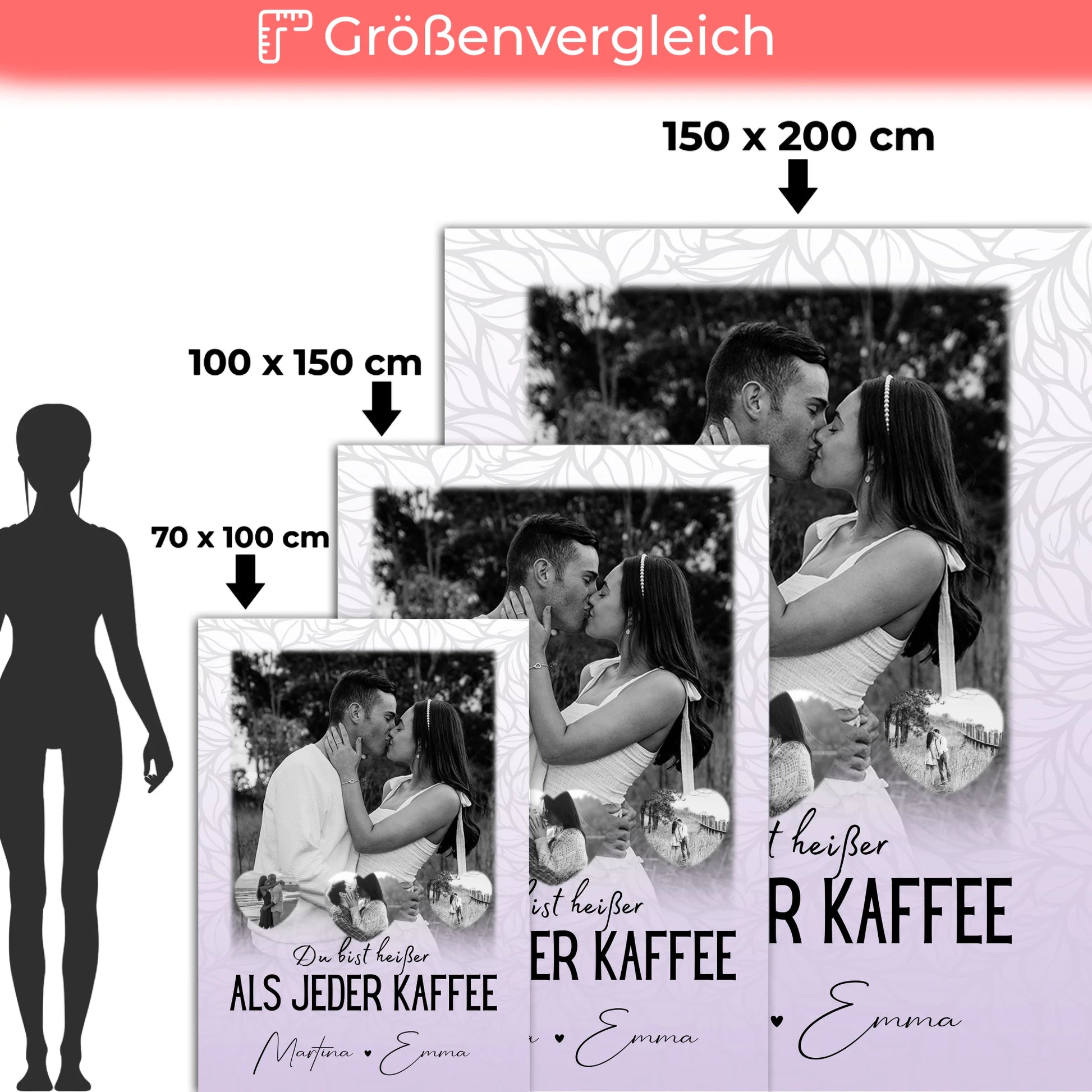 Decke Mit Namen 1 Foto und 3 Kleine Herz Fotos Du Bist Heißer Als Jeder Kaffee 5