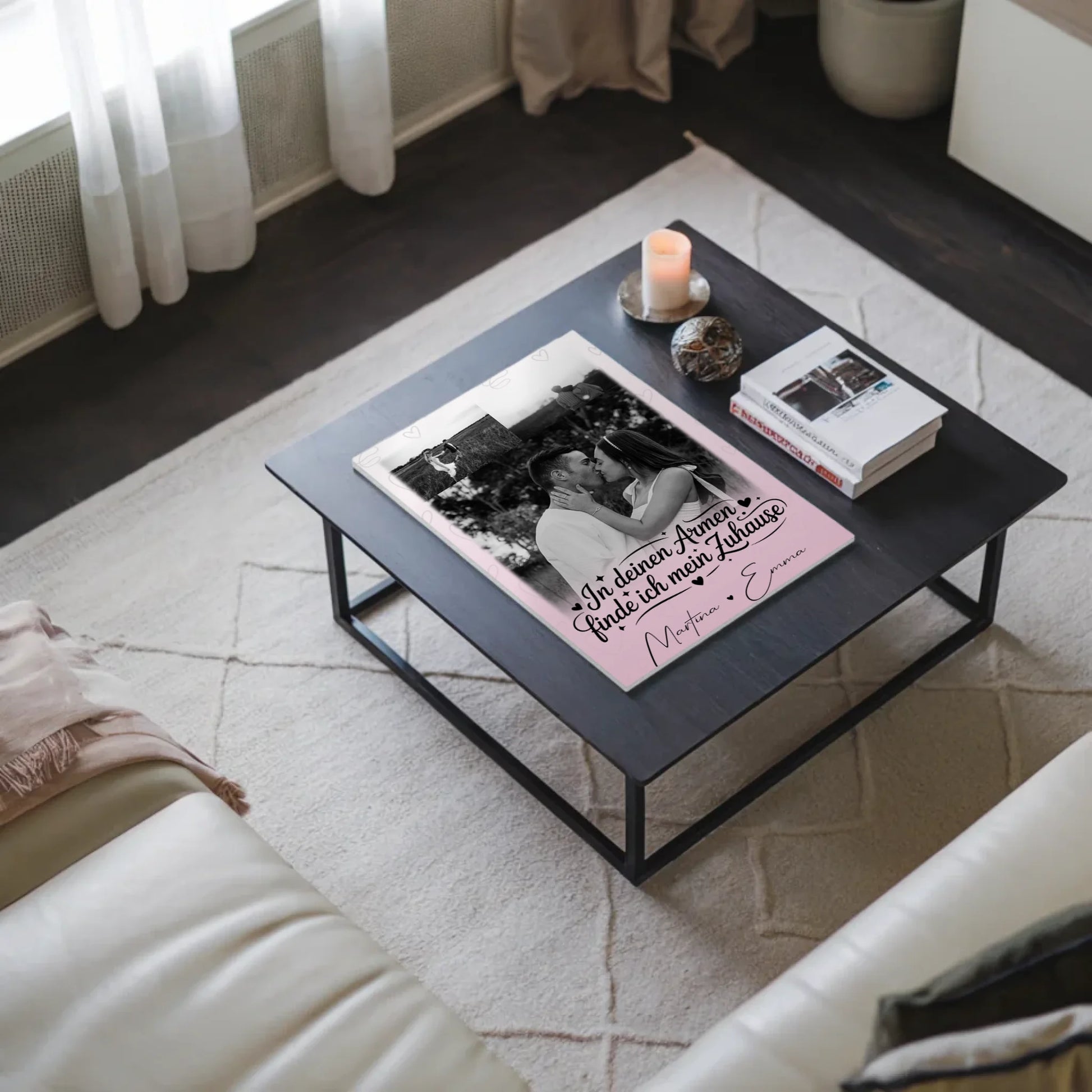 Personalisiertes Fotoboard Poster Magnetisch mit 3 Fotos In deinen Armen für einzigartige Geschenke 3