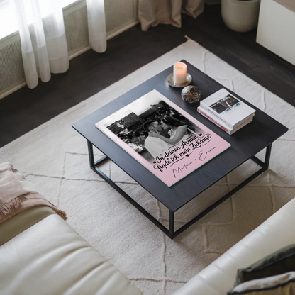Personalisiertes Fotoboard Poster Magnetisch mit 3 Fotos In deinen Armen für einzigartige Geschenke