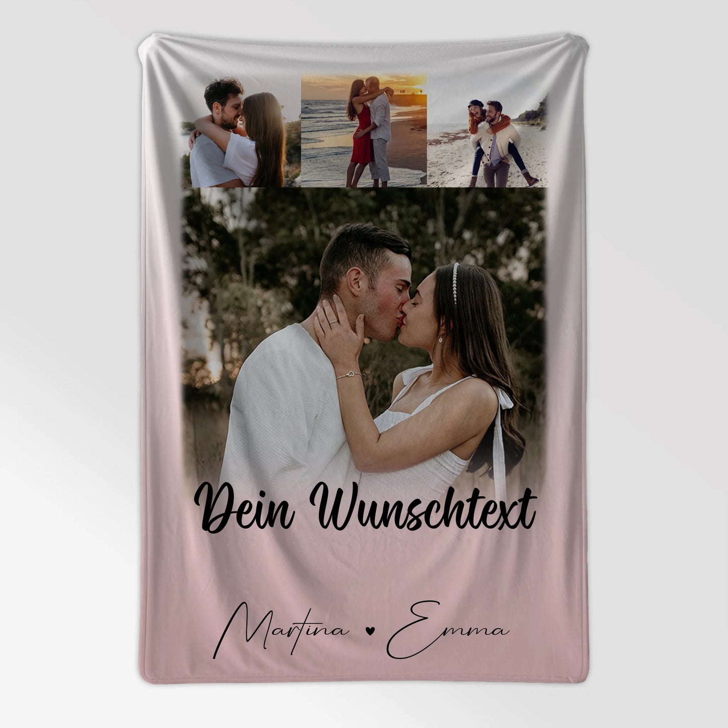 Personalisierte Decke Mit Namen 4 Fotos und Wunschtext Das Licht in meiner Dunkelheit 7