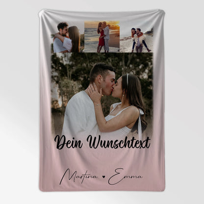 Personalisierte Decke Mit Namen 4 Fotos und Wunschtext Das Licht in meiner Dunkelheit 7