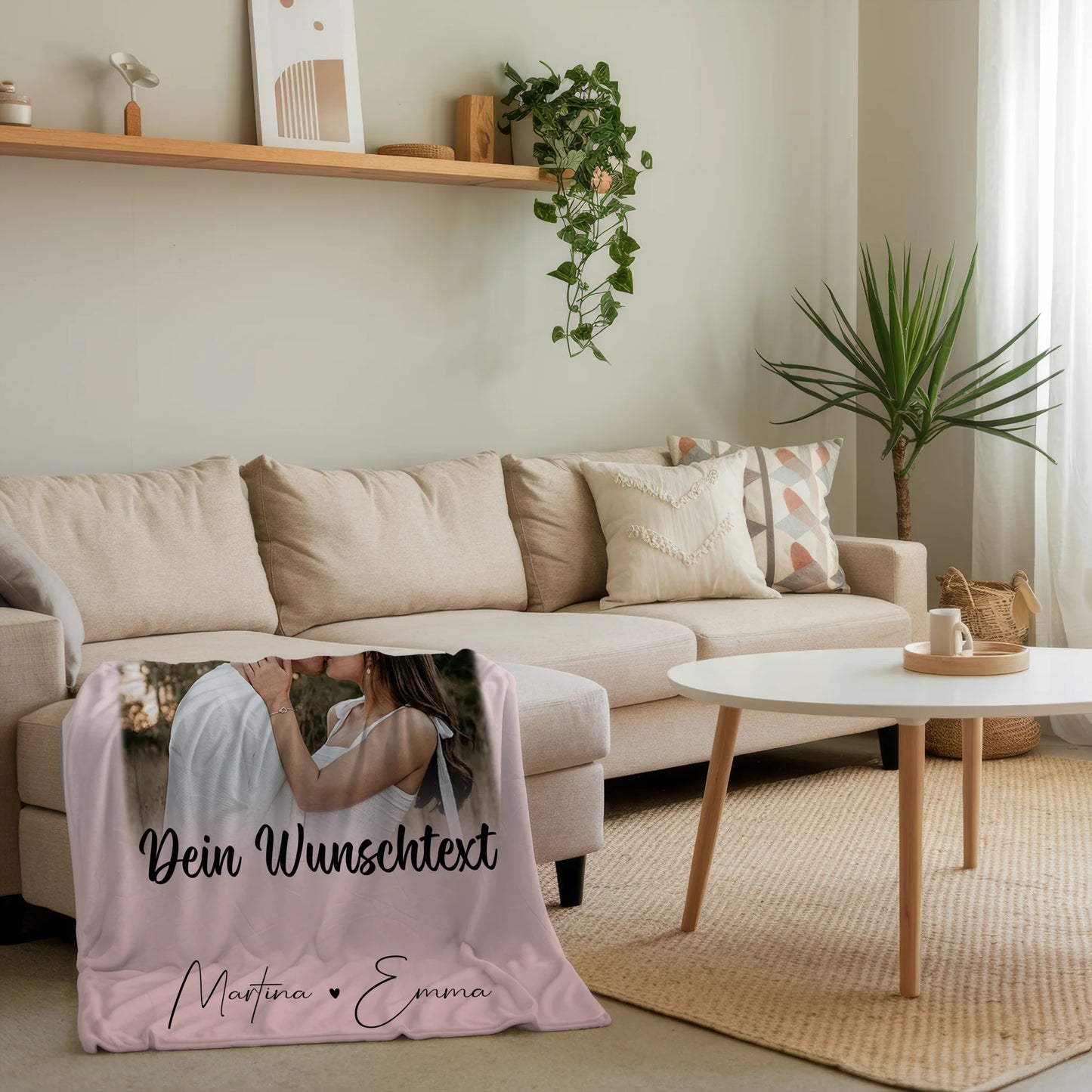 Personalisierte Decke Mit Namen 4 Fotos und Wunschtext Das Licht in meiner Dunkelheit 4