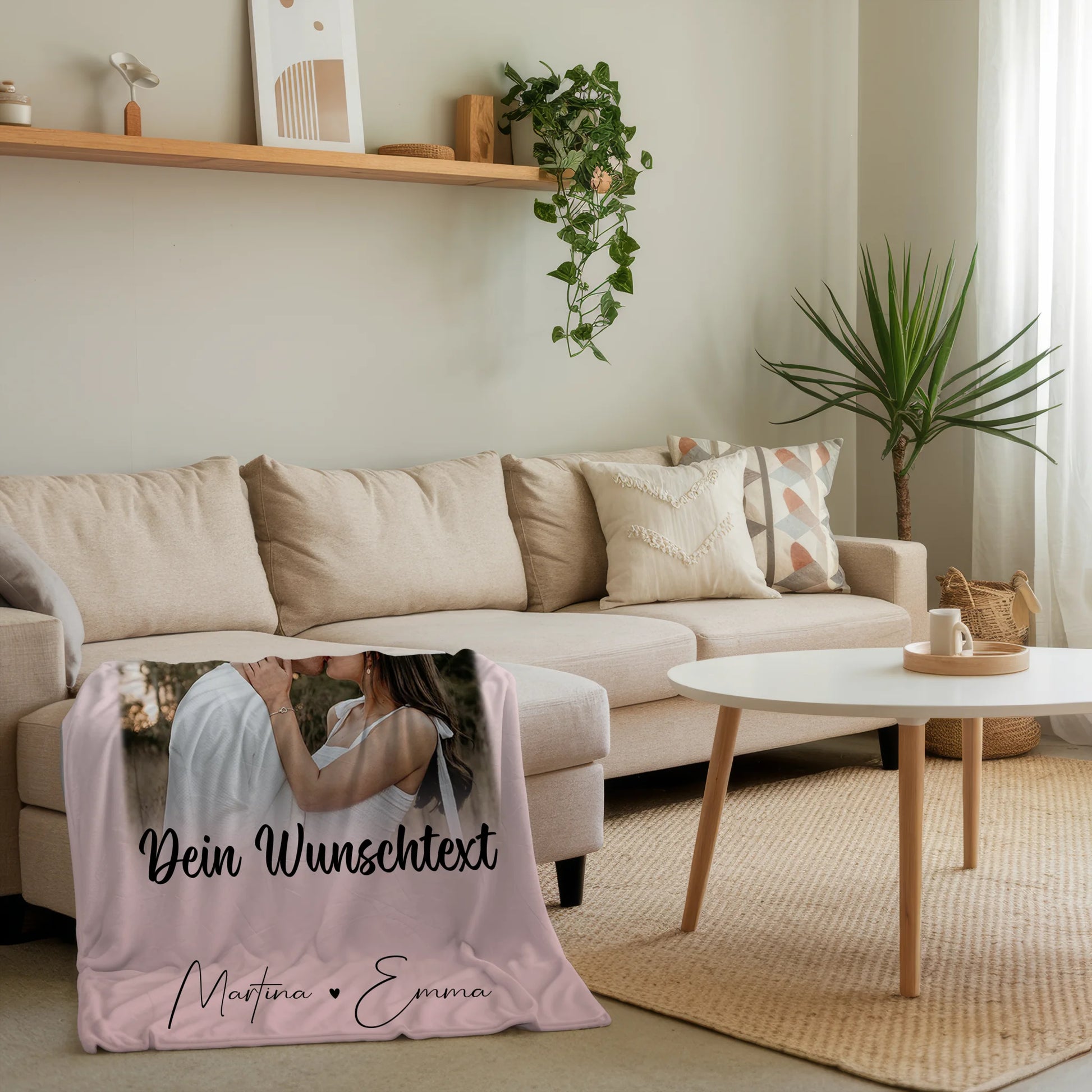 Personalisierte Decke Mit Namen 4 Fotos und Wunschtext Das Licht in meiner Dunkelheit 4