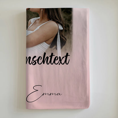 Personalisierte Decke Mit Namen 4 Fotos und Wunschtext Das Licht in meiner Dunkelheit 6
