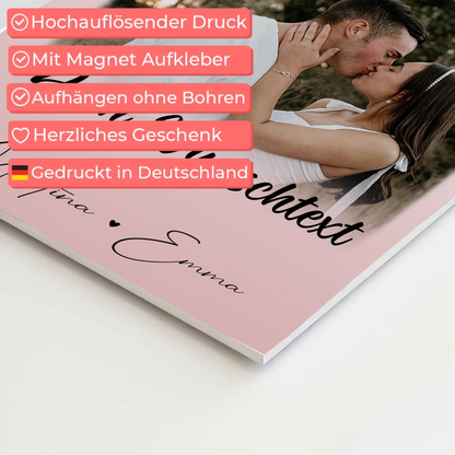 Fotoboard Poster Magnetisch 4 Fotos Wunschtext Das Licht in meiner Dunkelheit 4