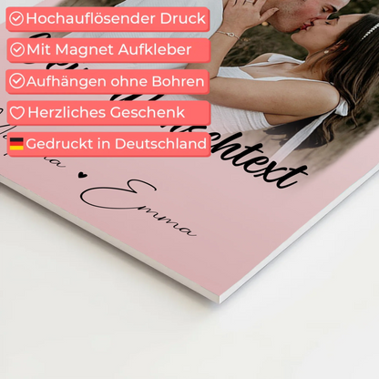 Fotoboard Poster Magnetisch 4 Fotos Wunschtext Das Licht in meiner Dunkelheit