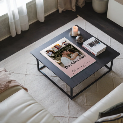 Fotoboard Poster Magnetisch 4 Fotos Wunschtext Das Licht in meiner Dunkelheit