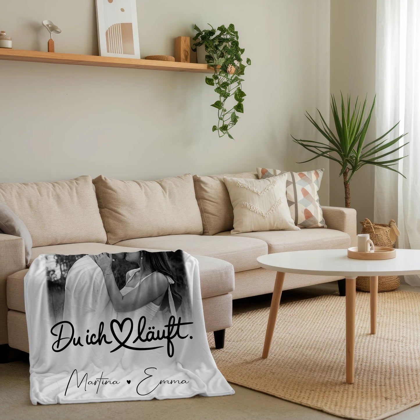 Personalisierte Kuscheldecke Mit Namen 4 Fotos Du Ich Läuft Perfektes Geschenk für Paare 4