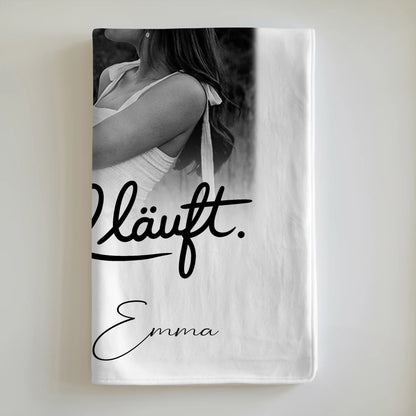Personalisierte Kuscheldecke Mit Namen 4 Fotos Du Ich Läuft Perfektes Geschenk für Paare 6