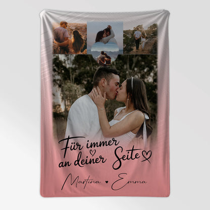 Personalisierte Kuscheldecke Mit Namen 4 Fotos und 1 Kleines Herz Foto Für Immer An Deiner Seite 7