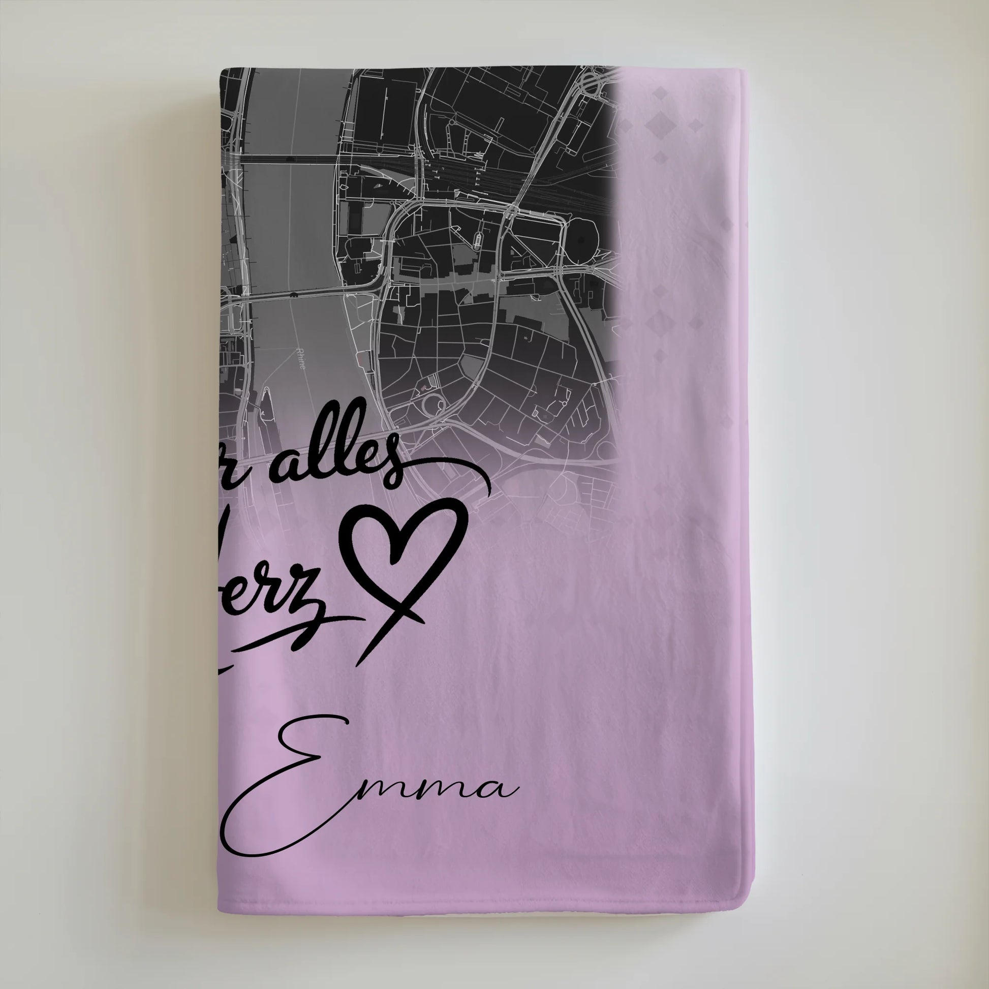 Personalisierte Kuscheldecke Mit Namen Und Motiv 4 Fotos Und Karte Danke Für Alles Mein Herz 6