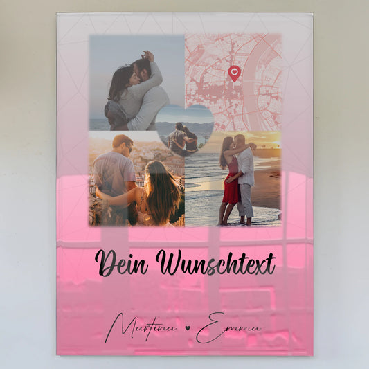 Acrylglas Mit Foto 3 Fotos 1 Herz Foto Karte Wunschtext In Deinen Armen Habe Ich Mein Zuhause Gefunden