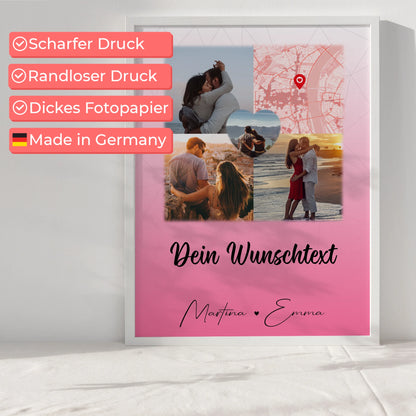Poster Liebe In Deinen Armen Habe Ich Mein Zuhause Gefunden 3 Fotos Herz Foto