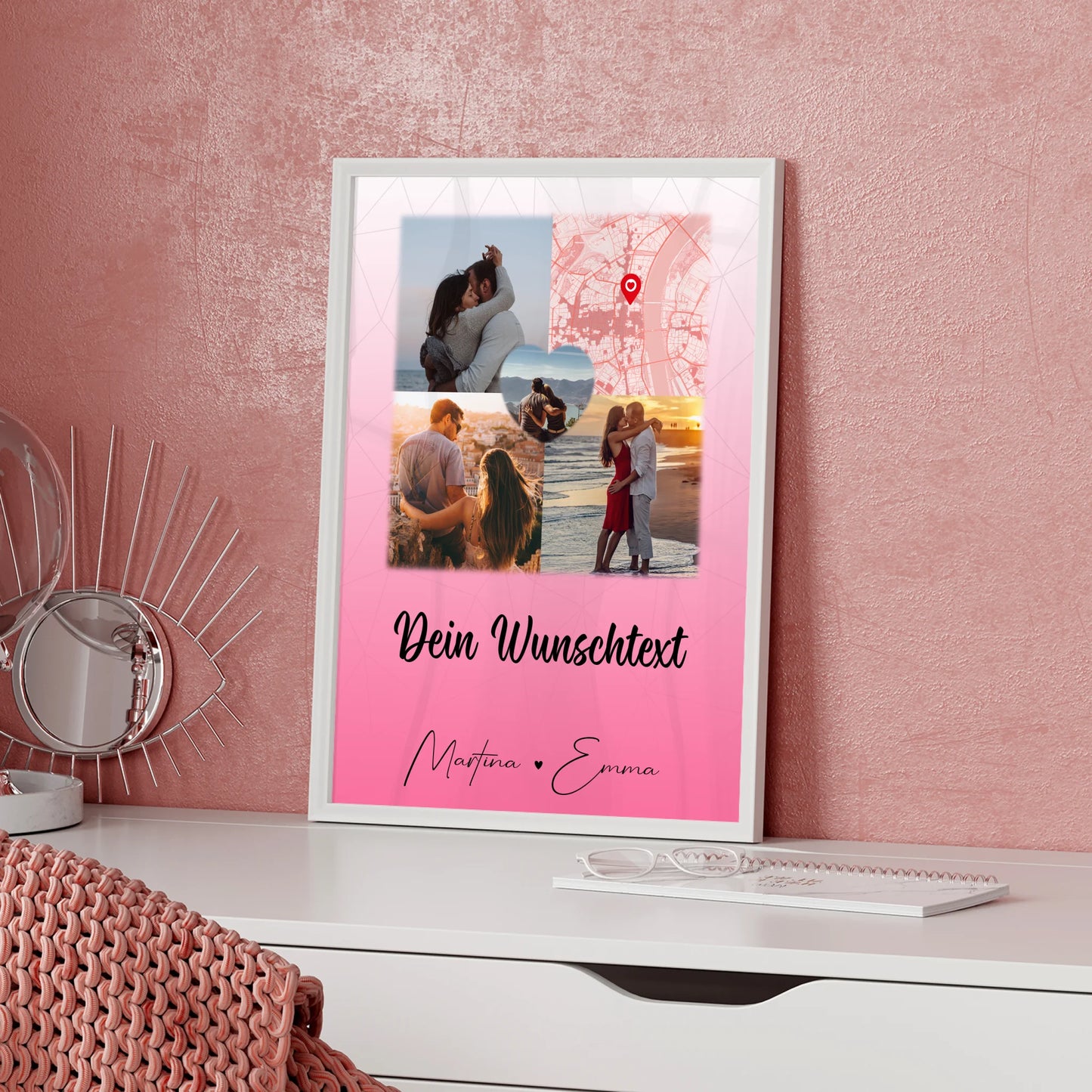 Poster Liebe In Deinen Armen Habe Ich Mein Zuhause Gefunden 3 Fotos Herz Foto