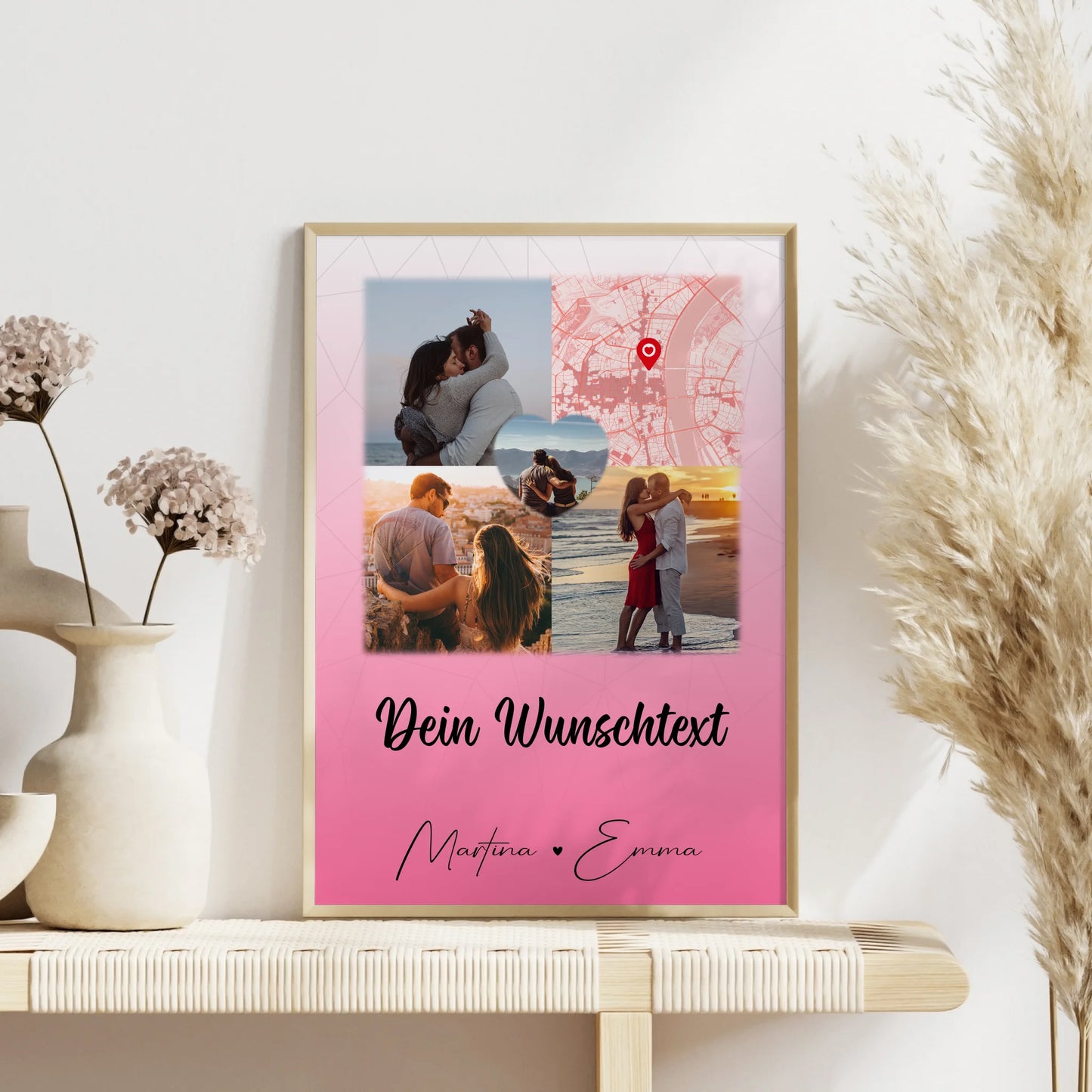 Poster Liebe In Deinen Armen Habe Ich Mein Zuhause Gefunden 3 Fotos Herz Foto