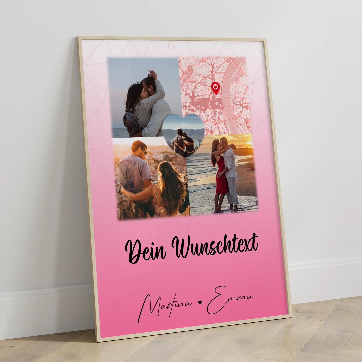 Poster Liebe In Deinen Armen Habe Ich Mein Zuhause Gefunden 3 Fotos Herz Foto