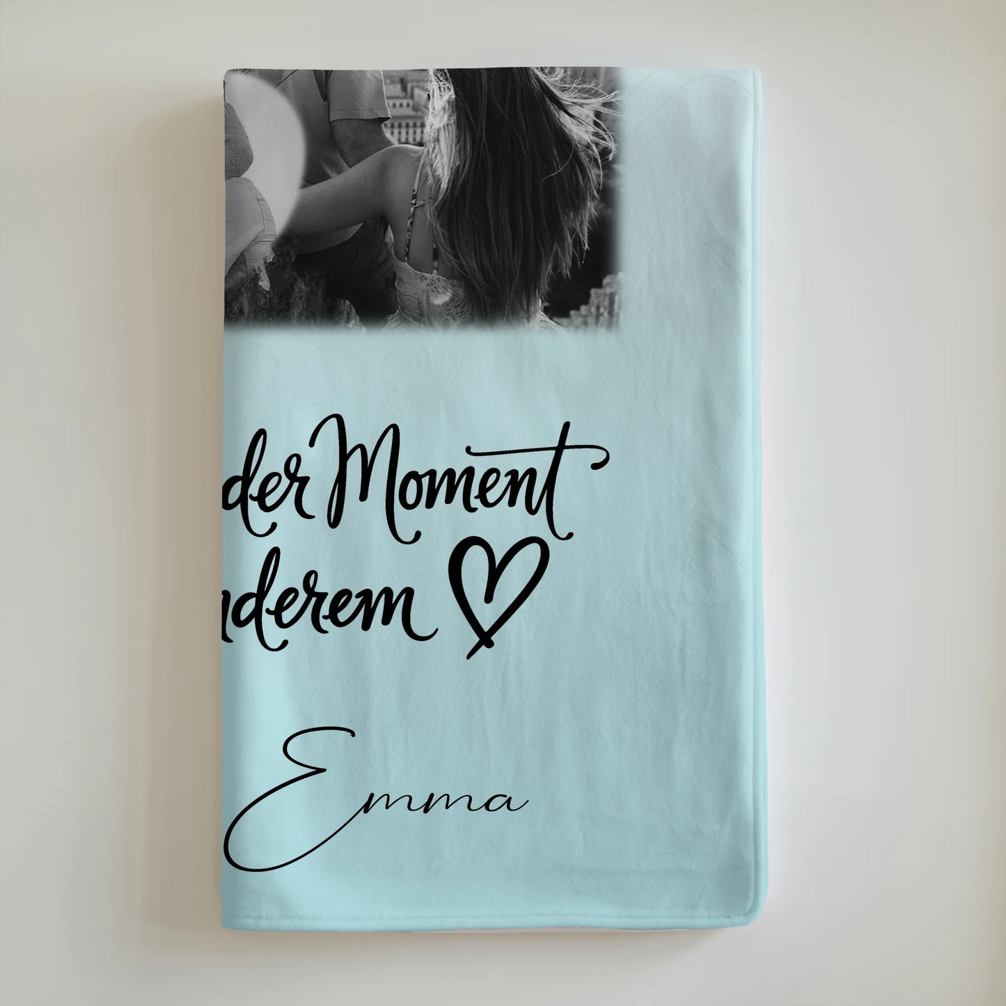 Personalisierte Decke Mit Namen 8 Fotos und 1 Herz Foto Jeder Moment 6