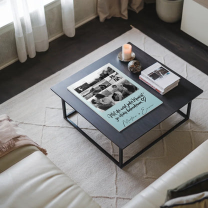 Fotoboard Poster Magnetisch mit 8 Fotos und Herz Foto Jeder Moment 3