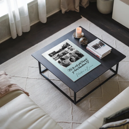 Fotoboard Poster Magnetisch mit 8 Fotos und Herz Foto Jeder Moment