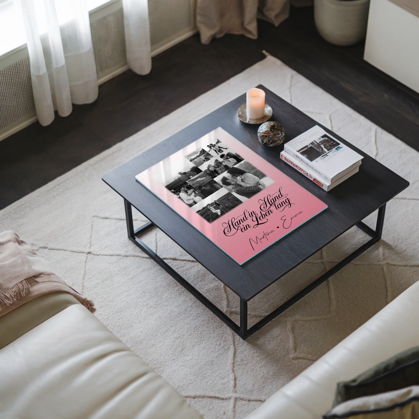 Personalisierte Acrylglas Mit Foto 9 Fotos Hand In Hand Ein Leben Lang Geschenk