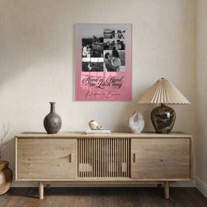 Personalisierte Acrylglas Mit Foto 9 Fotos Hand In Hand Ein Leben Lang Geschenk