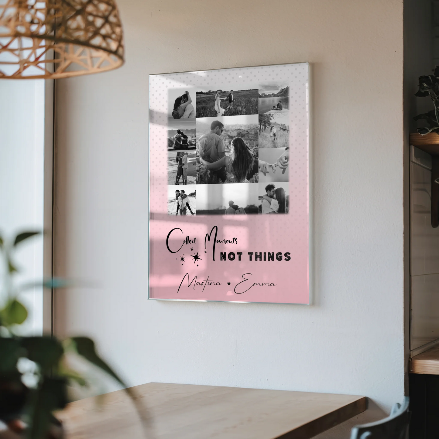 Personalisierte Geschenke mit 11 Fotos auf Acrylglas Collect Moments Not Things