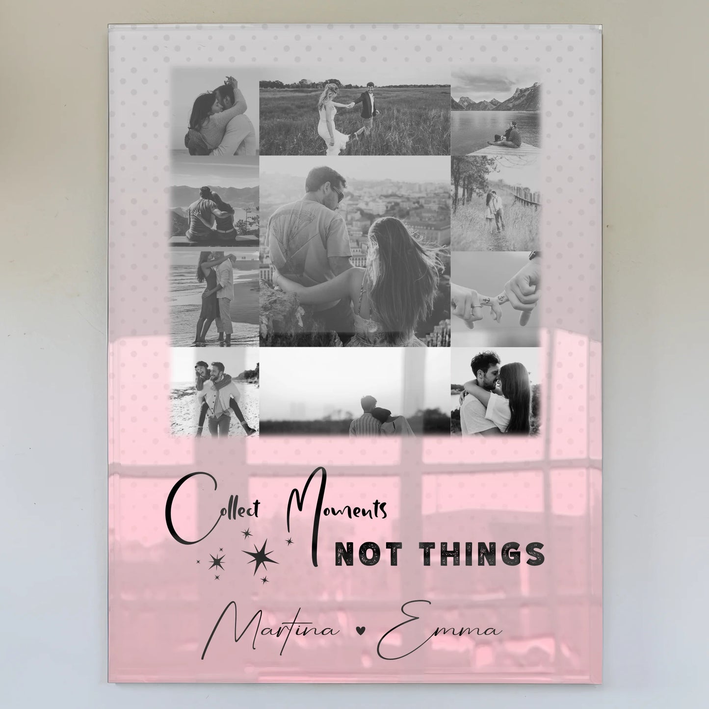 Personalisierte Geschenke mit 11 Fotos auf Acrylglas Collect Moments Not Things