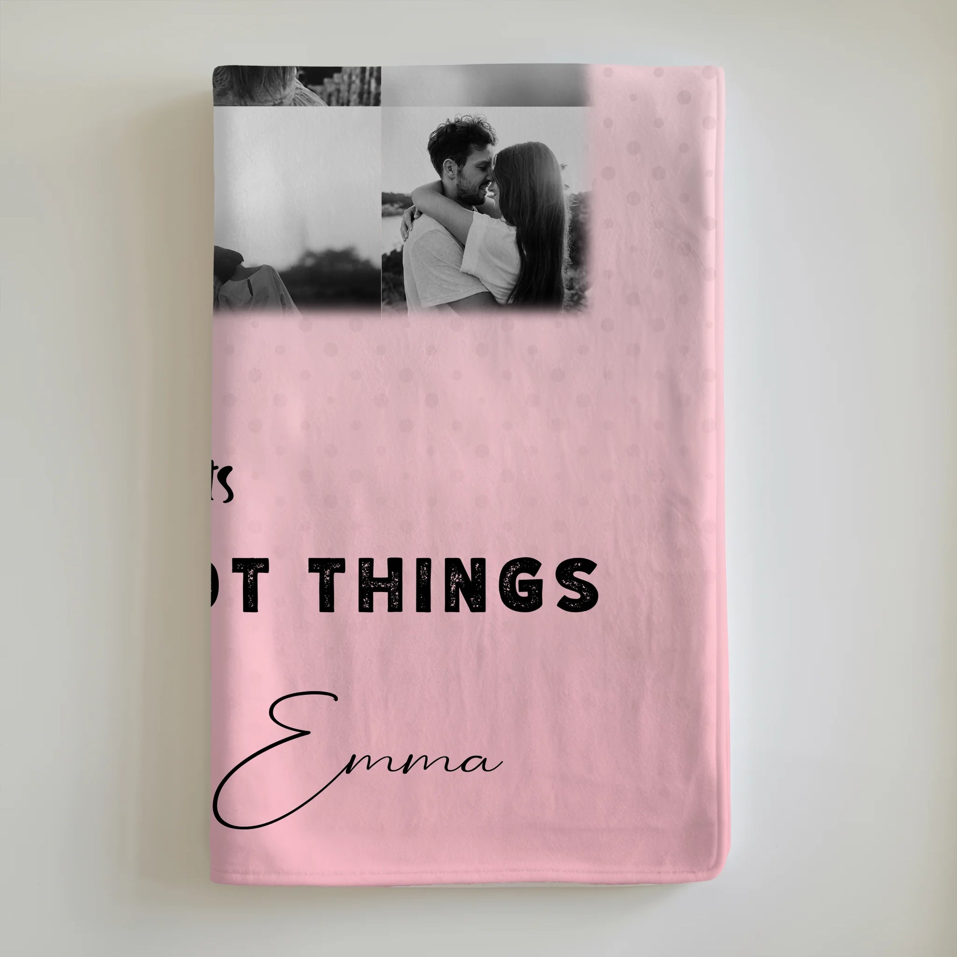 Personalisierte Namensdecke mit 11 Fotos Collect Moments Not Things Geschenk 6