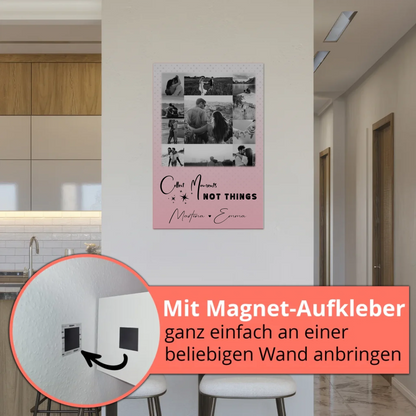 Magnetposter Fotoboard mit 11 Fotos Collect Moments Not Things personalisiertes Geschenk 5