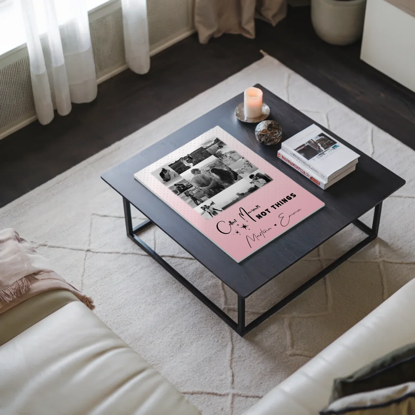 Magnetposter Fotoboard mit 11 Fotos Collect Moments Not Things personalisiertes Geschenk 9