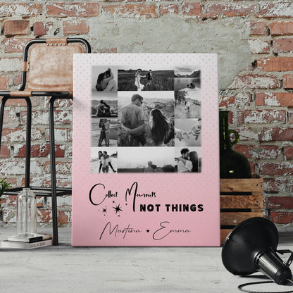 Personalisierte Leinwand Hochzeit mit 11 Fotos Collect Moments Not Things 4