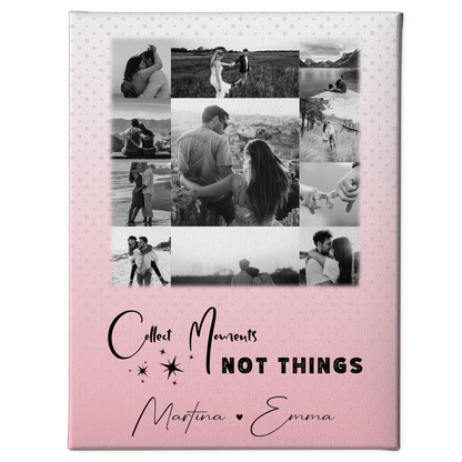 Personalisierte Leinwand Hochzeit mit 11 Fotos Collect Moments Not Things 1