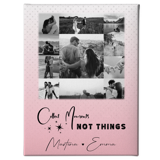 Personalisierte Leinwand Hochzeit mit 11 Fotos Collect Moments Not Things 1