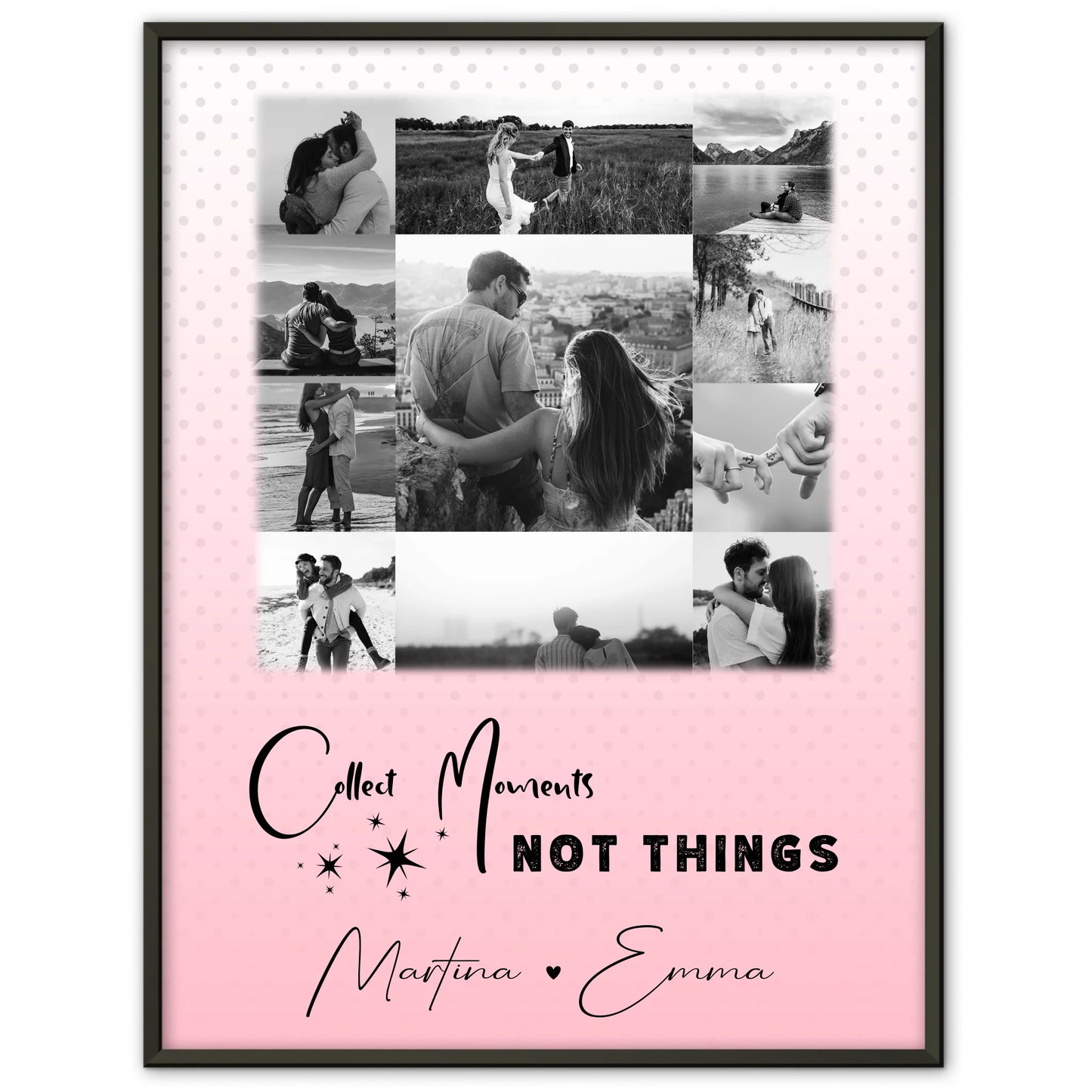 Partner Poster Personalisiert mit 11 Fotos Collect Moments Not Things